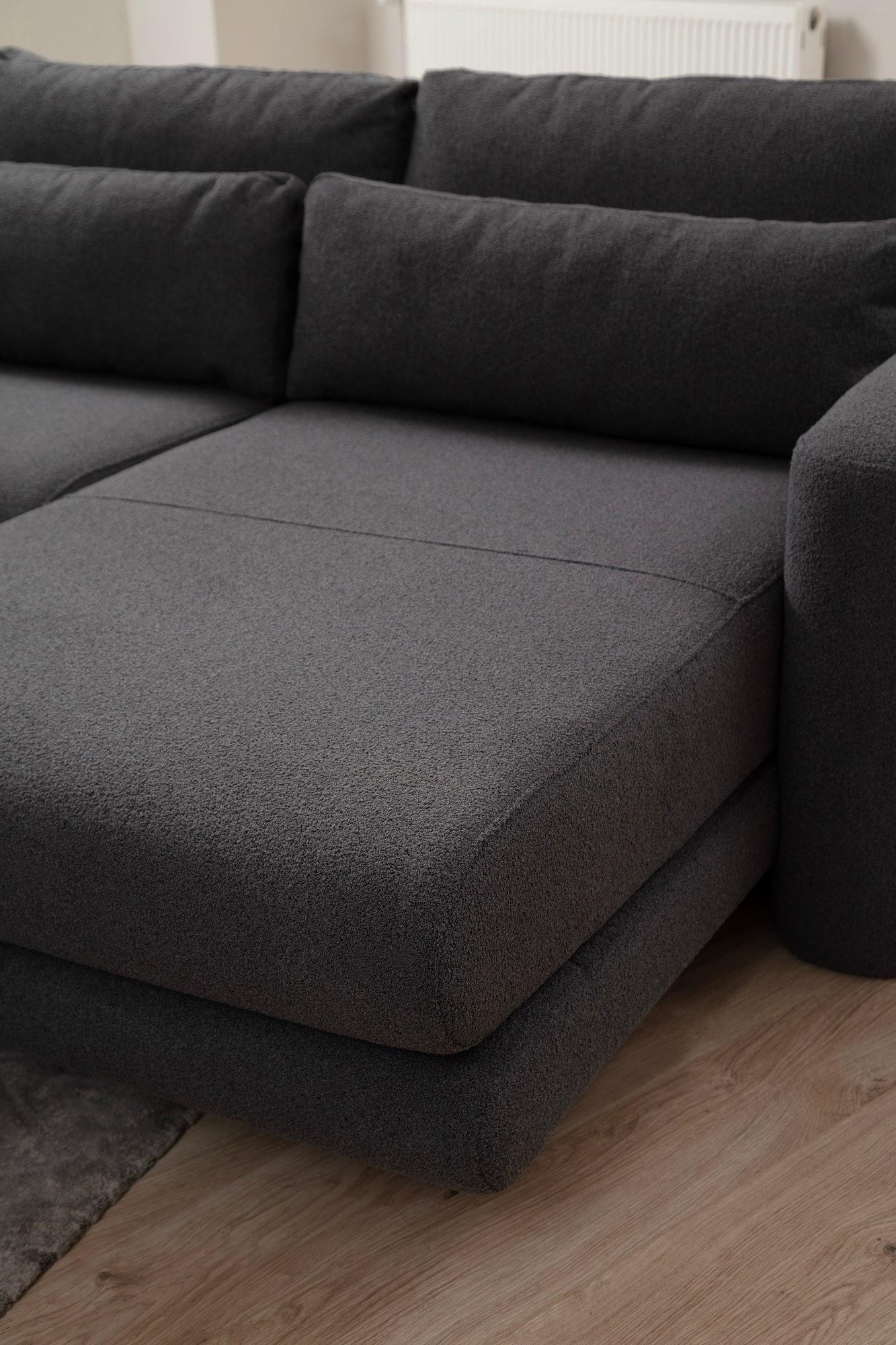 Lily corner sofa right grey 5
