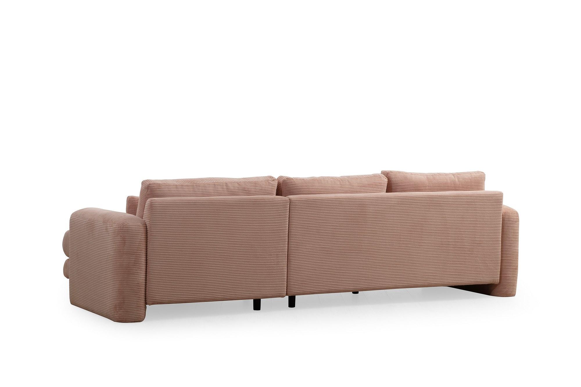Lily Corner Sofa Right Pink 5