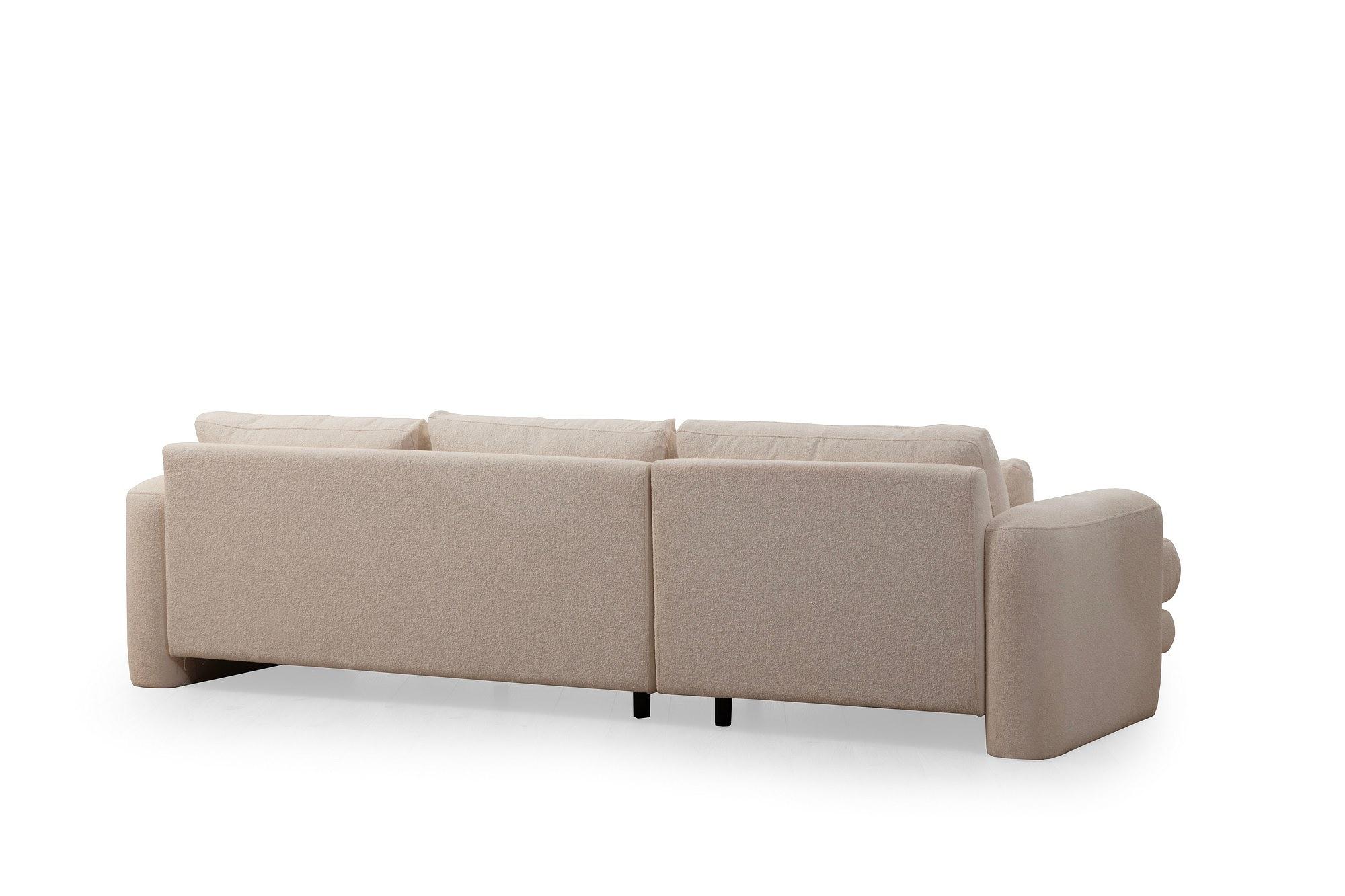 Lily Corner Sofa Left Cream 5