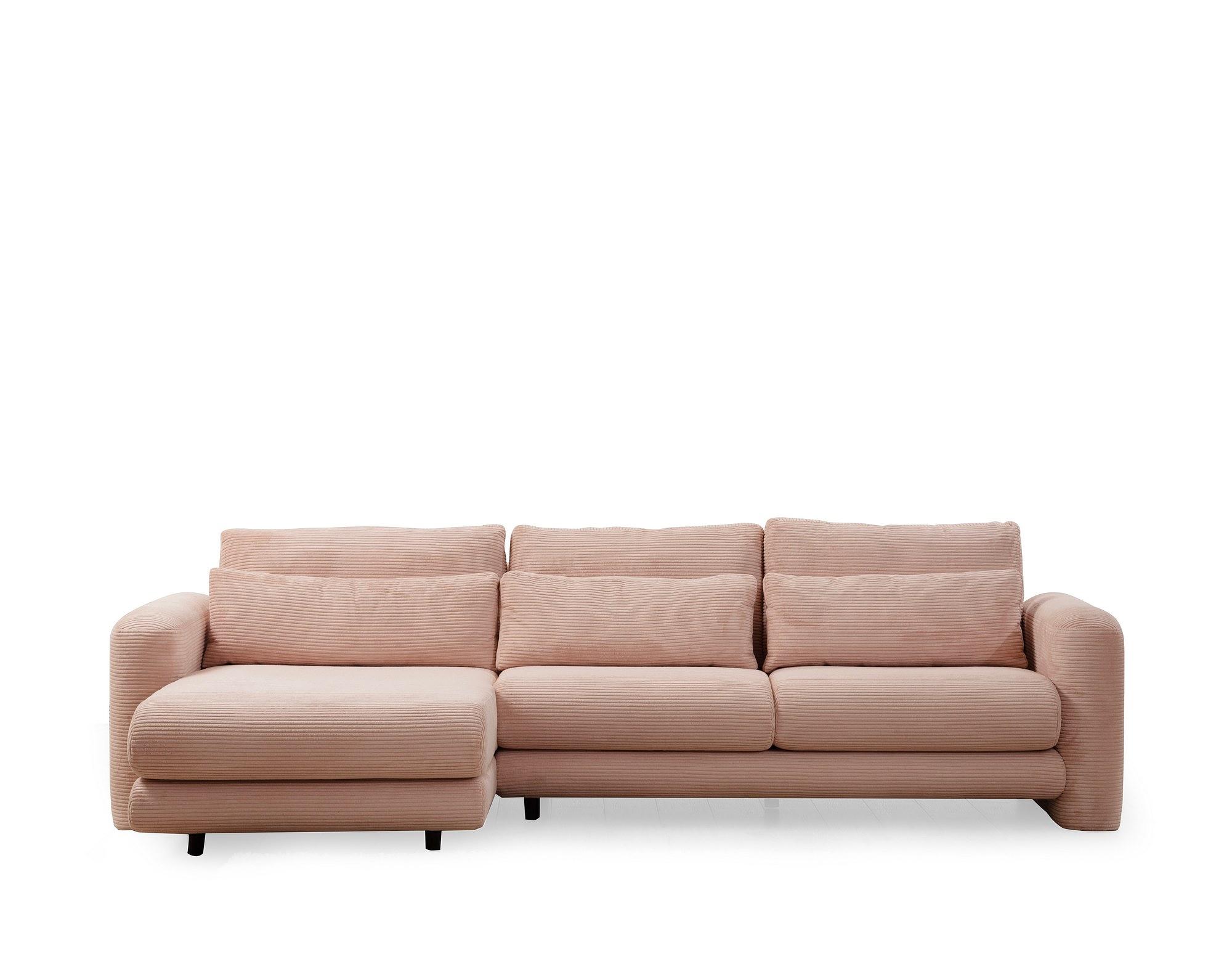 Lily Ecksofa Links Rosa 0