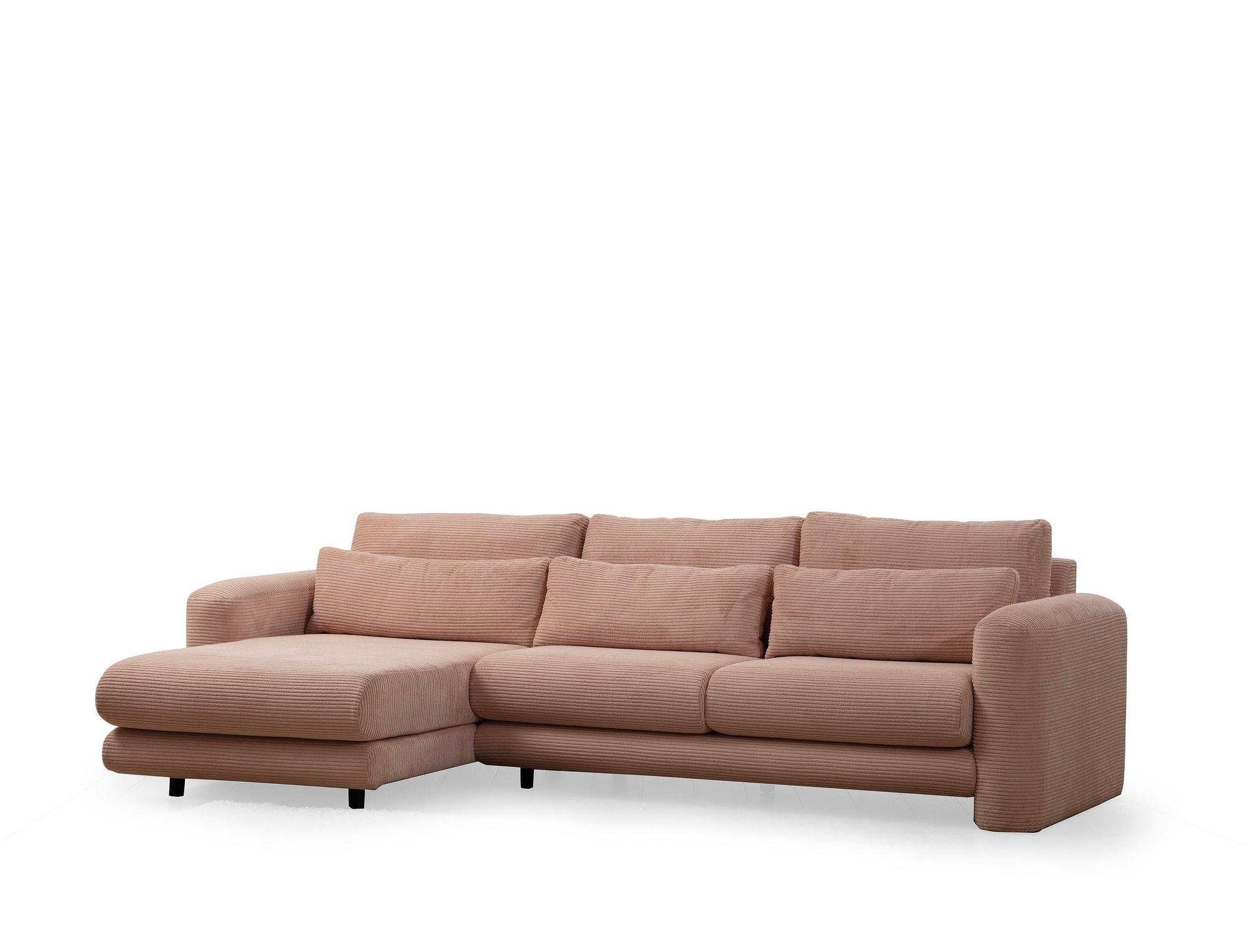 Lily Corner Sofa Left Pink 4