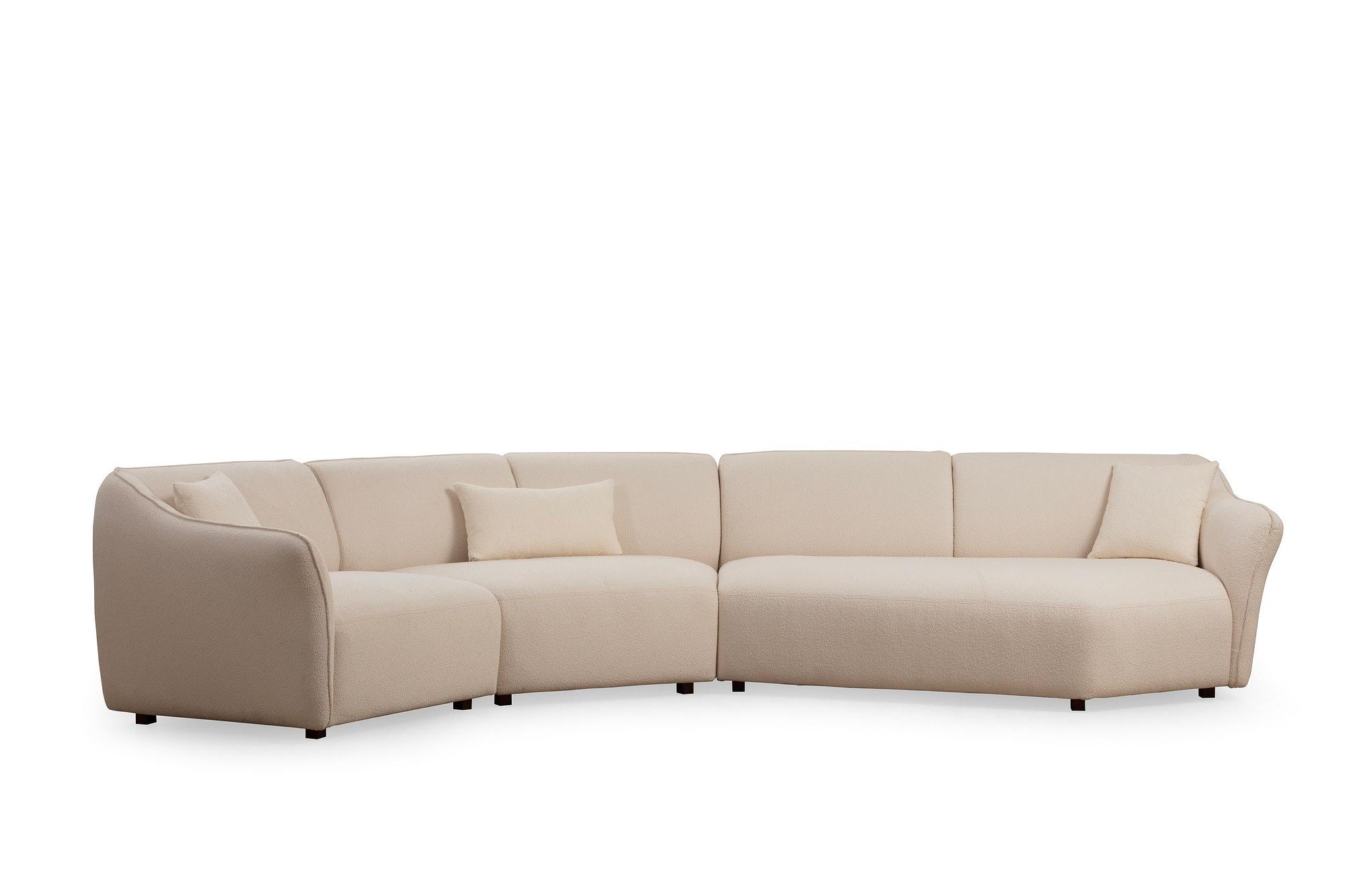 Mentis Corner Sofa Cream 4
