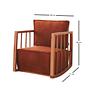 Rocking children's chair Cinnamon brown 7