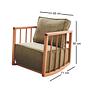 Rocking Children's Armchair Khaki 3