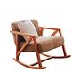Nini Rocking Children's Chair Velvet Camel 0