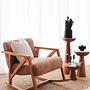Nini Rocking Children's Chair Velvet Camel 1