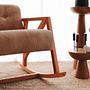 Nini Sallanan Kindersessel Samt Camel 3
