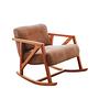 Nini Rocking Children's Chair Velvet Camel 6