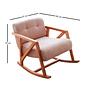 Nini Sallanan Kindersessel Cord Rosa 5