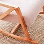 Nini Sallanan Kindersessel Cord Rosa 3