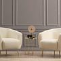 This armchair bouclé cream 1