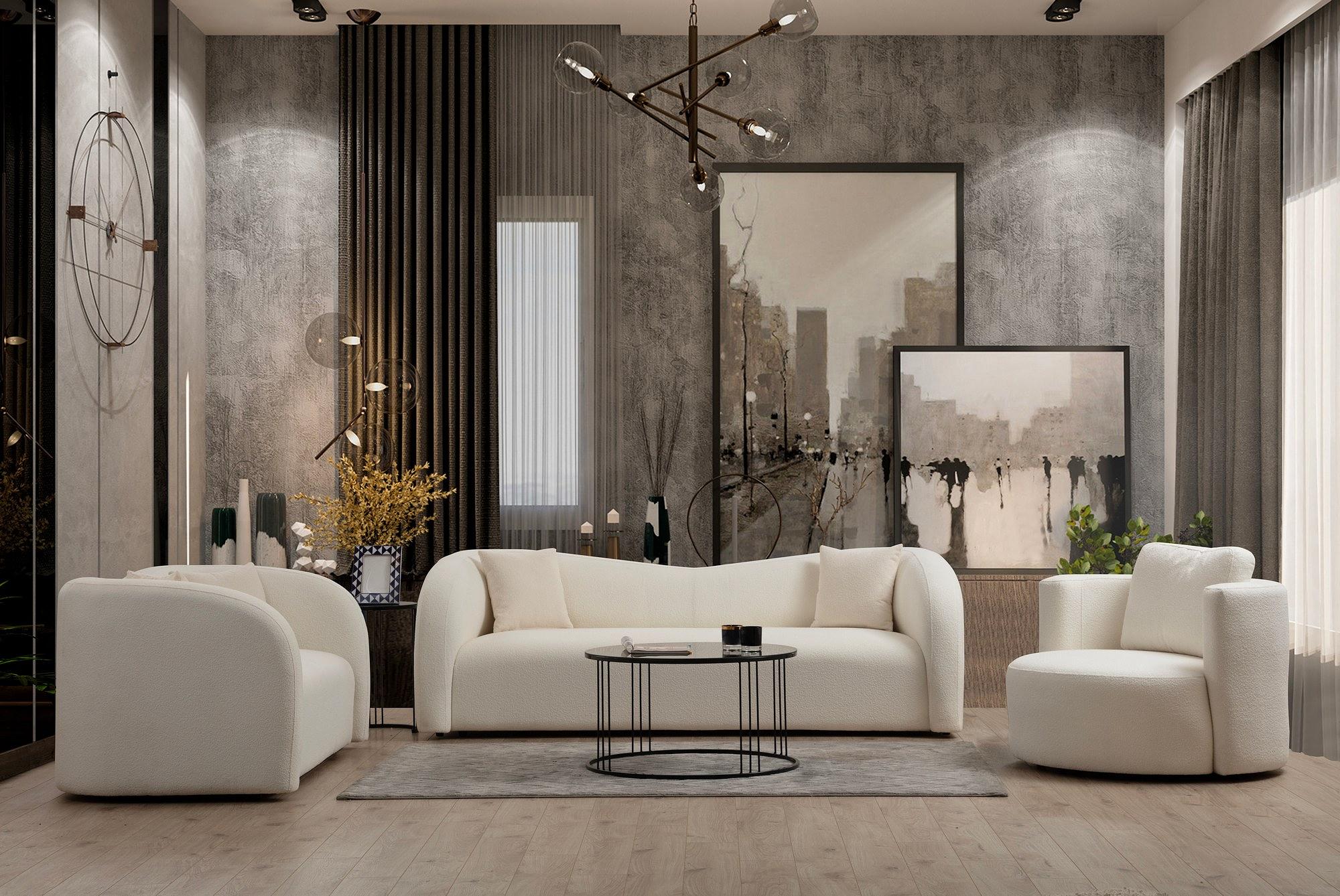 Asos 2-seater sofa cream 1