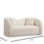 Asos 2-seater sofa cream 5