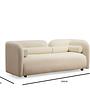 Victoria 2-Seater Sofa Cream 6