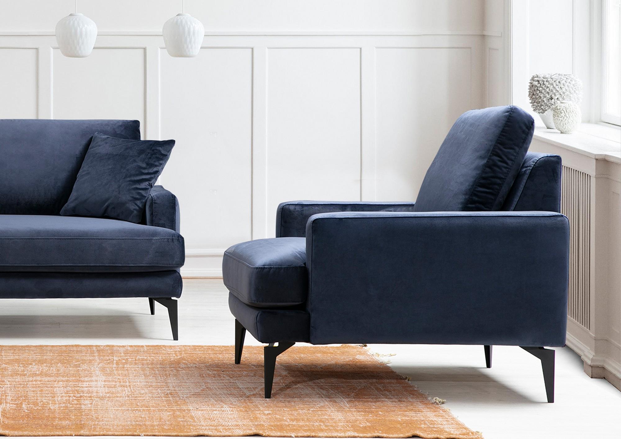 Papira Armchair Navy Blue 1