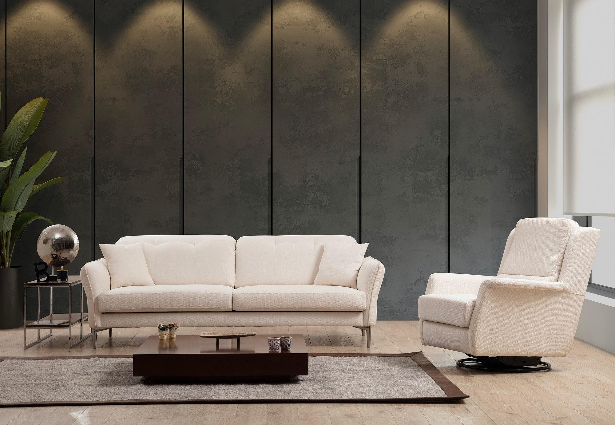 Costor 3-Sitzer Sofa Weiß 2