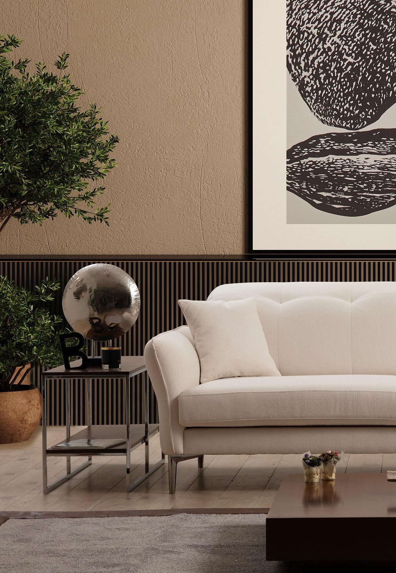 Costor 3-Sitzer Sofa Weiß 3