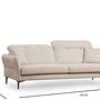 Costor 3-Sitzer Sofa Weiß 8