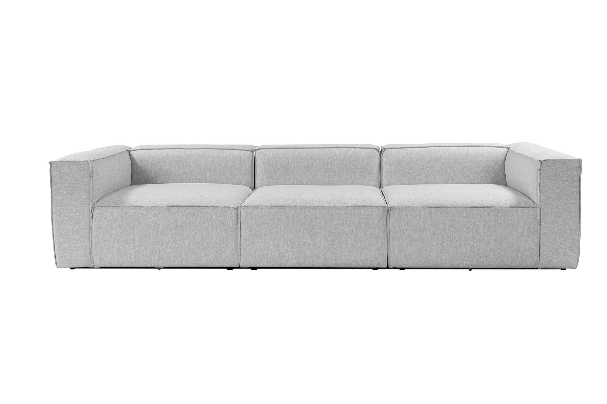 Fora 3-seater sofa light gray 0