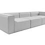 Fora 3-seater sofa light gray 2