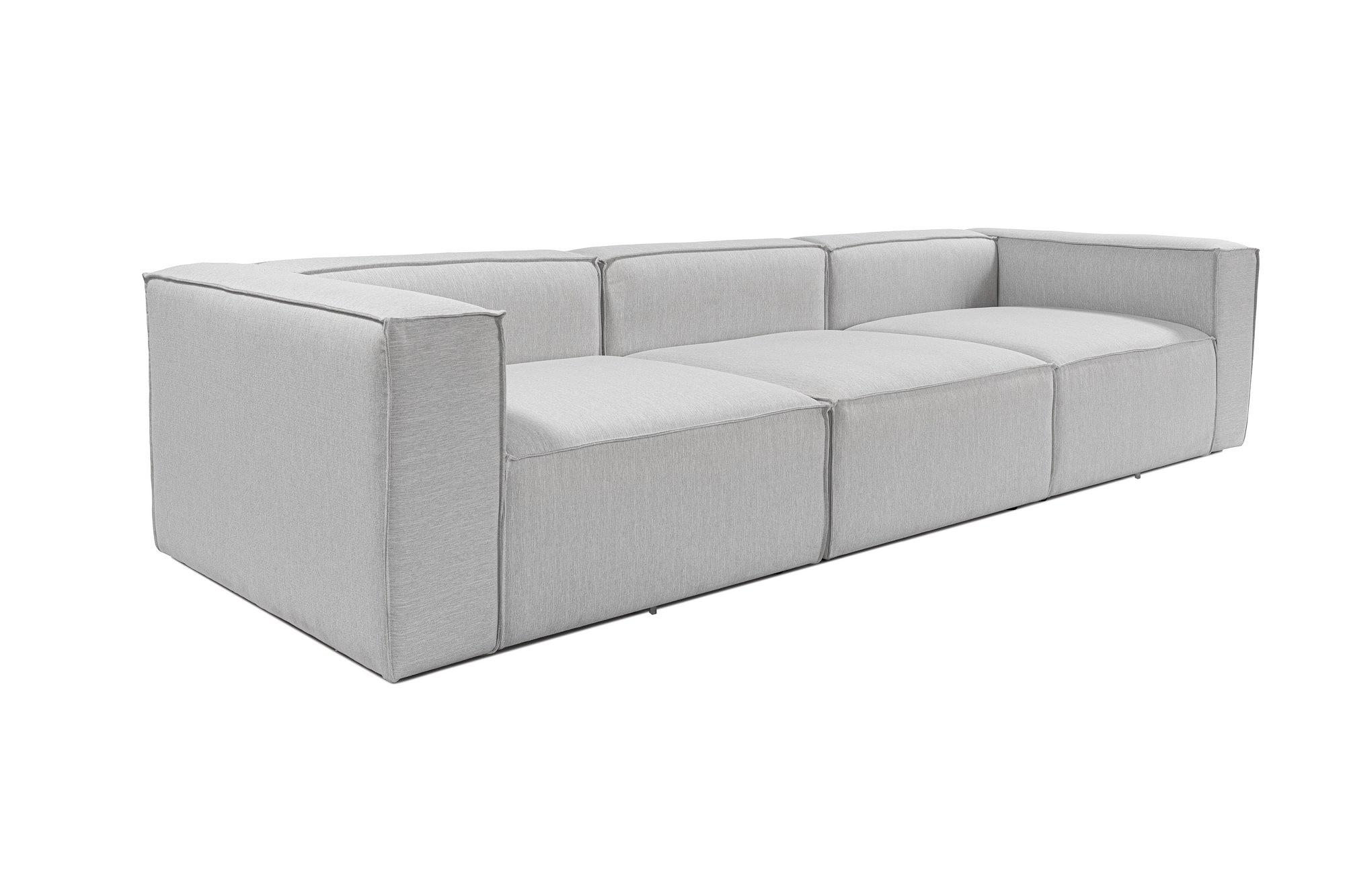 Fora 3-seater sofa light gray 2