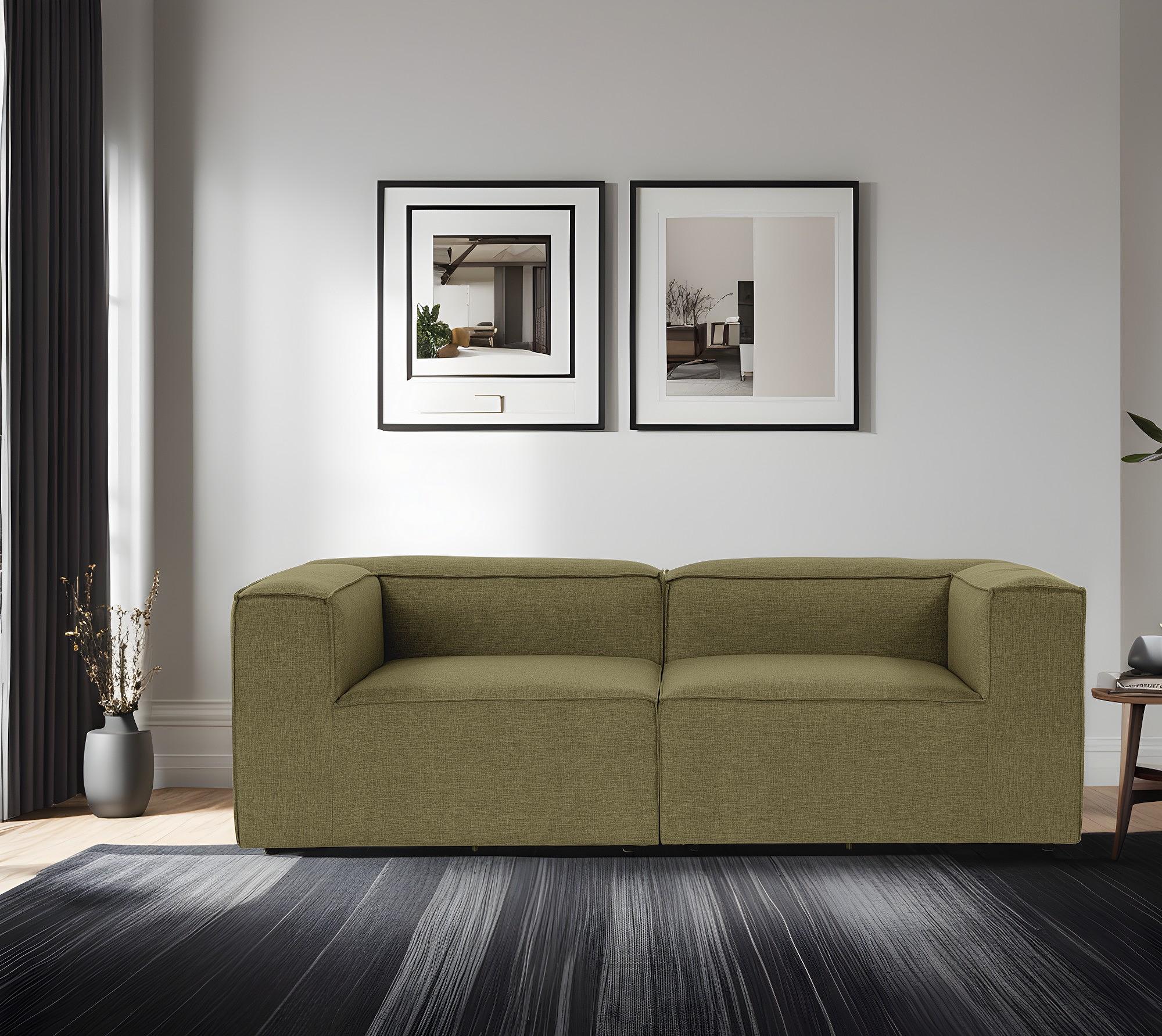 Fora 2-seater sofa green 3