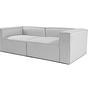 Fora 2-Seater Sofa Light Grey 3