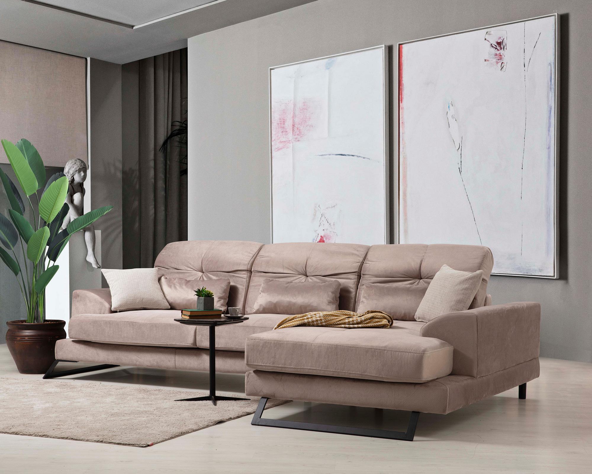 Frido Ecksofa Rechts Beige 2