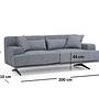 Bentley 2-seater sofa gray 7