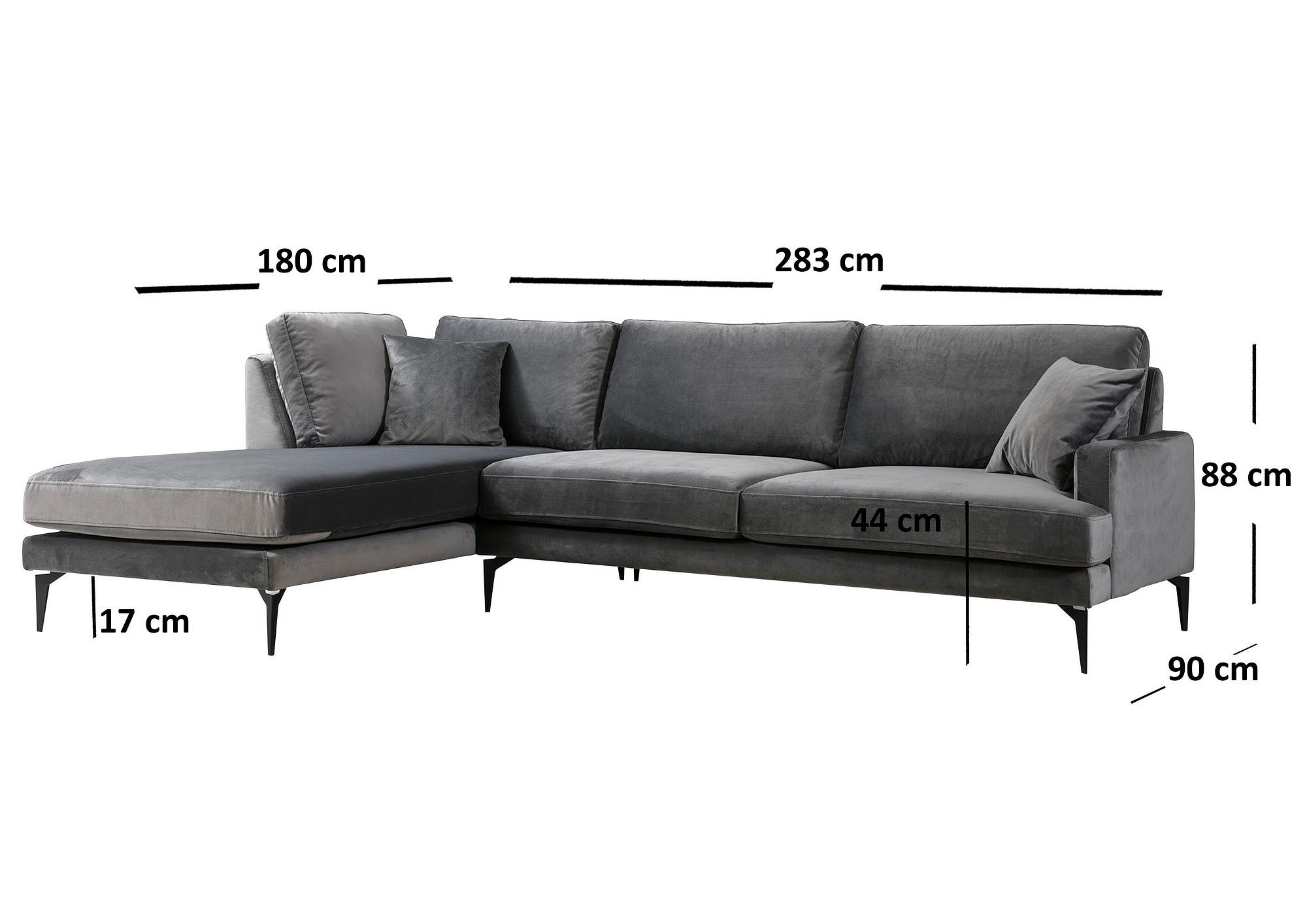 Papira Ecksofa Links Anthrazit 6