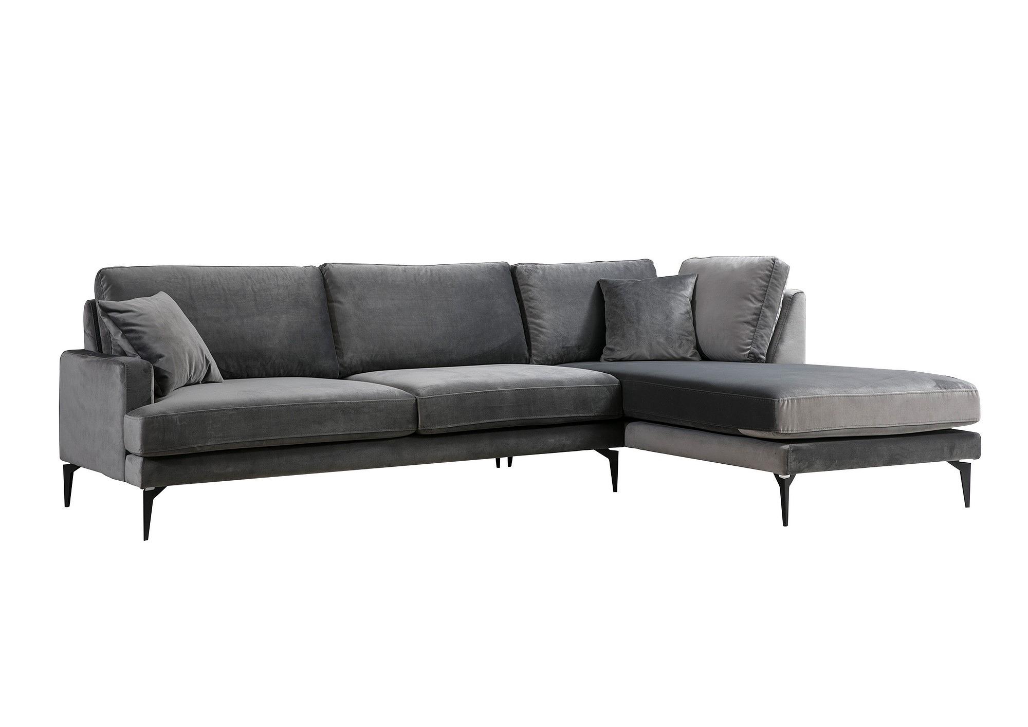 Papira Ecksofa Rechts Anthrazit 4