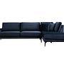 Papira Ecksofa Rechts Marineblau 3