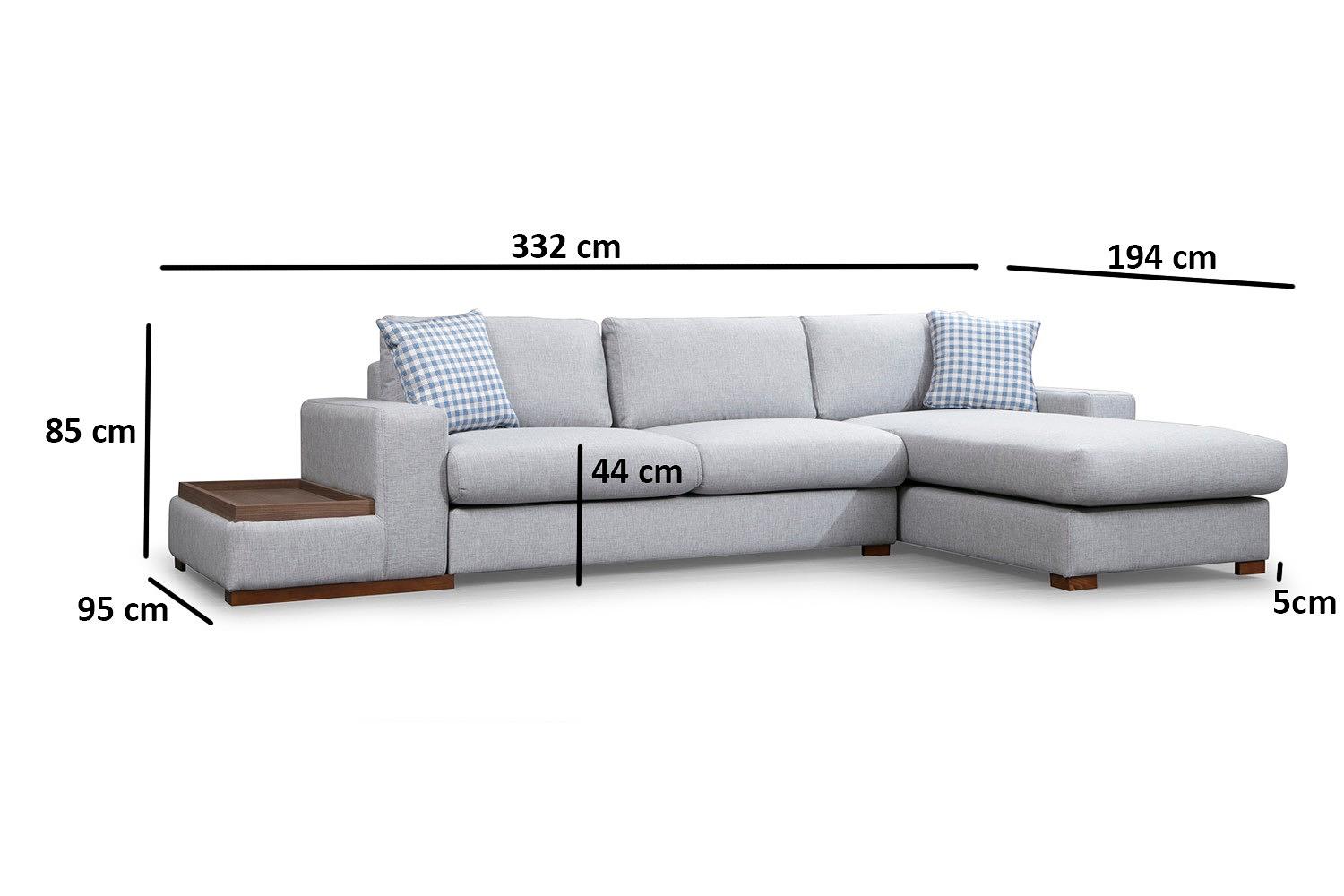 Loop 15 Ecksofa Grau 6