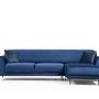 Image Corner Sofa Right Navy Blue 0