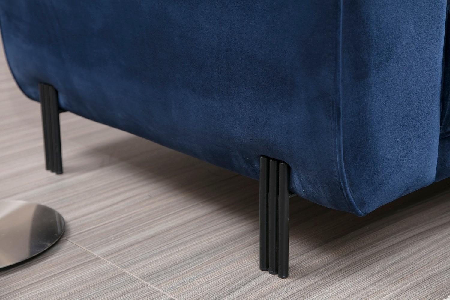 Image Corner Sofa Right Navy Blue 3