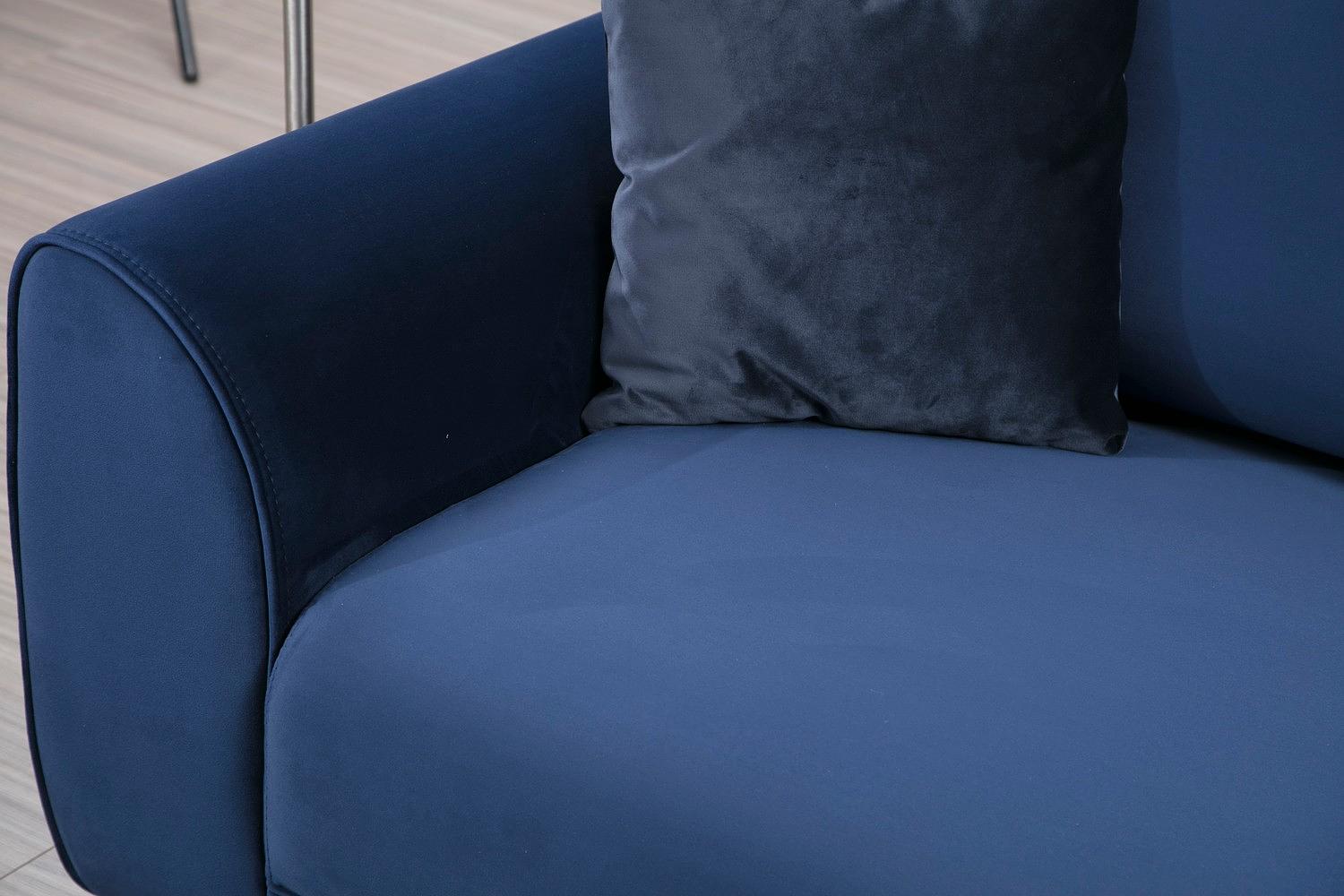 Image Corner Sofa Right Navy Blue 5
