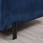 Image Corner Sofa Left Navy Blue 3
