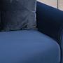 Image Corner Sofa Left Navy Blue 5