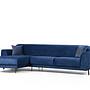 Image Corner Sofa Left Navy Blue 7