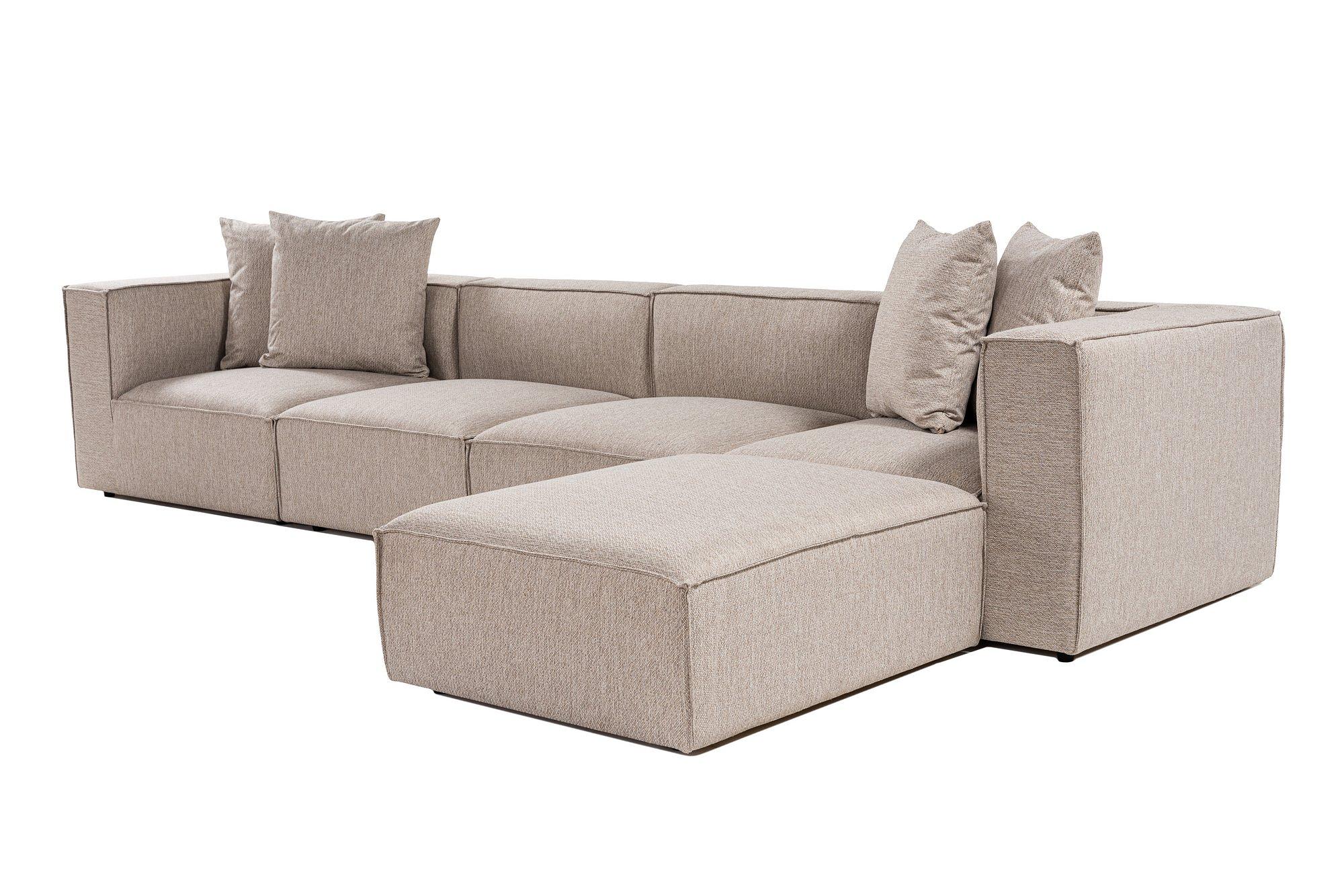 Sora Corner Sofa Beige 5