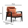 Apollo armchair cinnamon brown 8