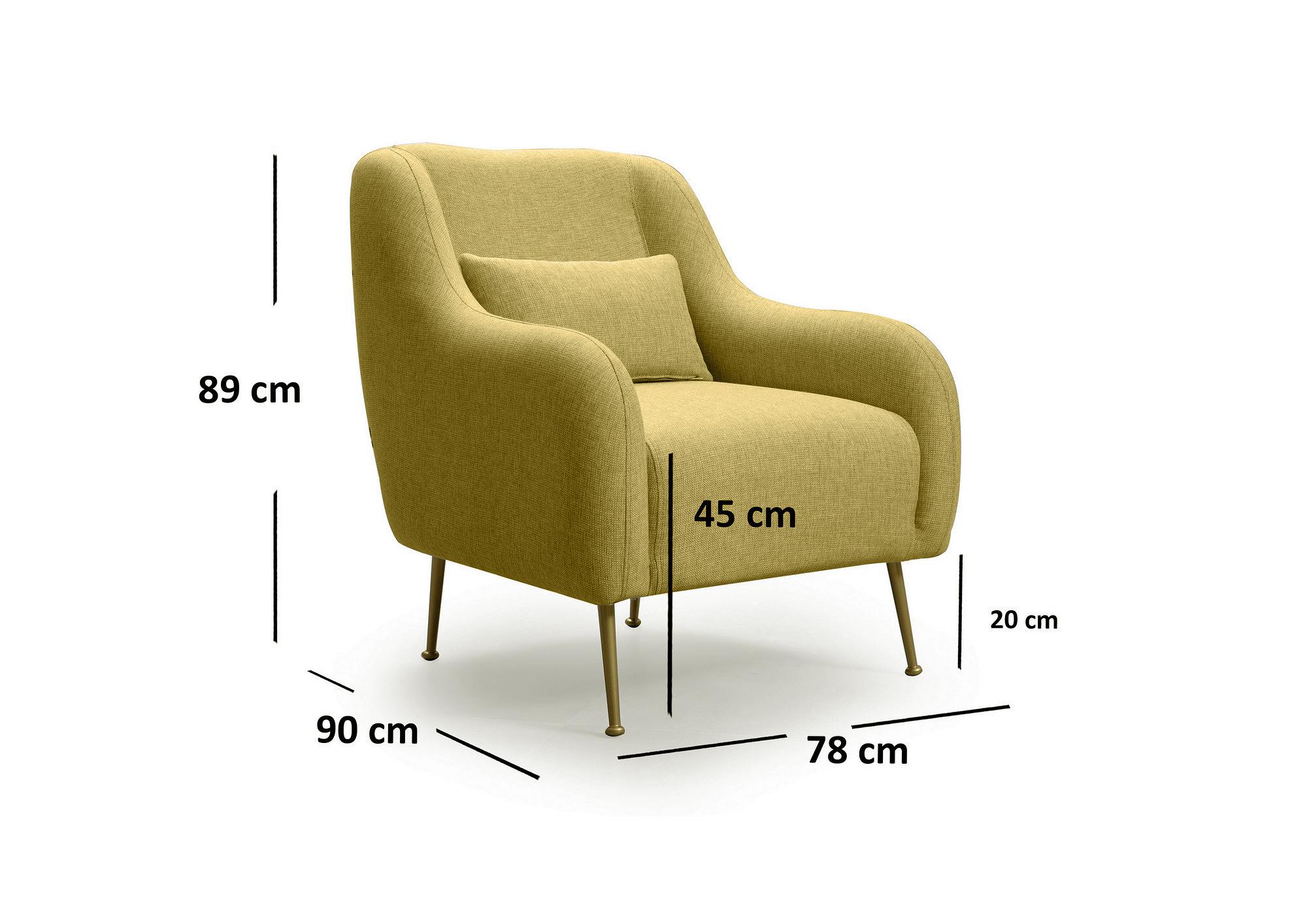 Sevilla Armchair Yellow 3