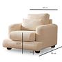 River 1-seater sofa Beige 3