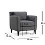 Nordic armchair Grey 3