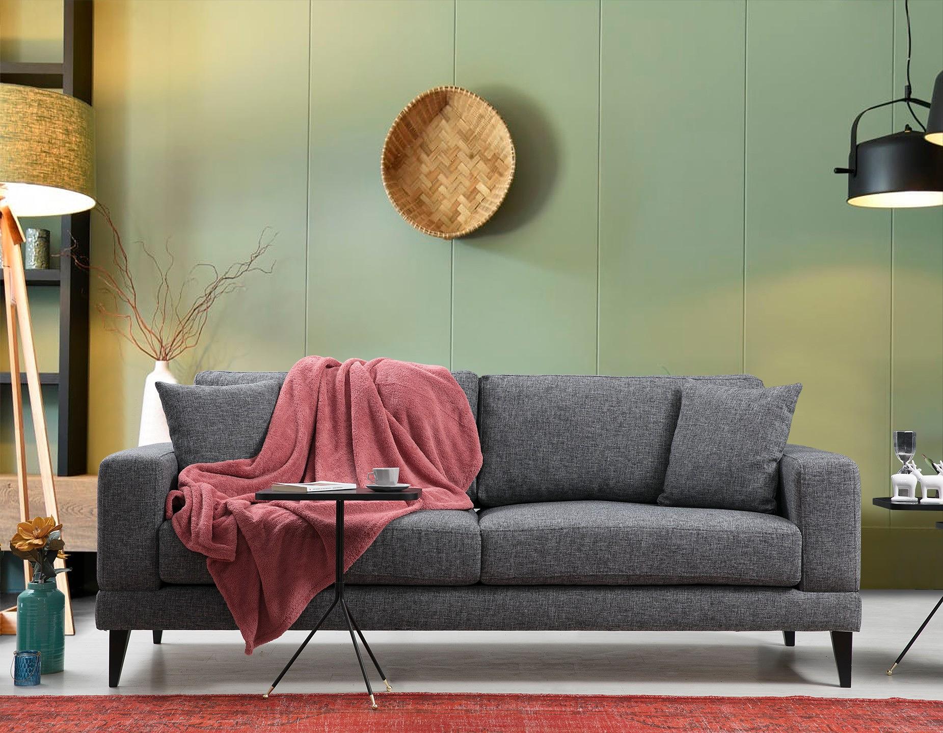 Nordic 3-seater sofa Grey 1