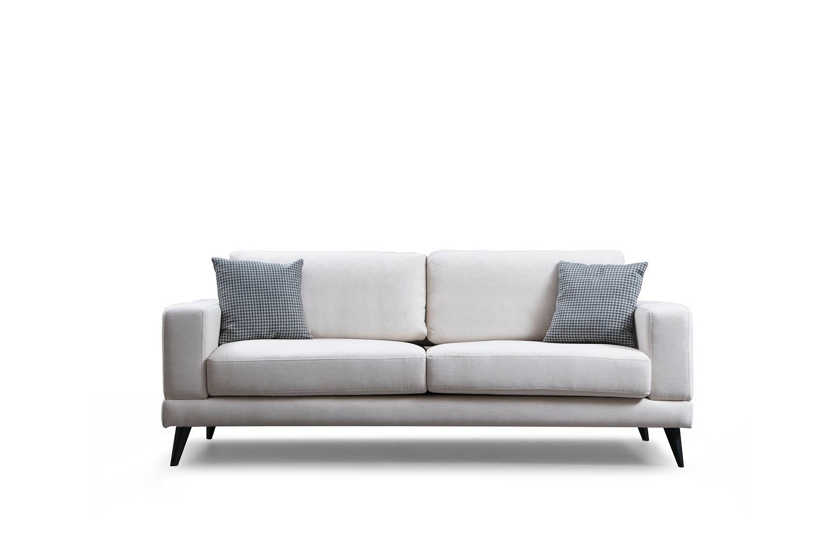 Nordic 3-Seater Sofa Beige 4