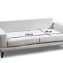 Nordic 3-Seater Sofa Beige 3