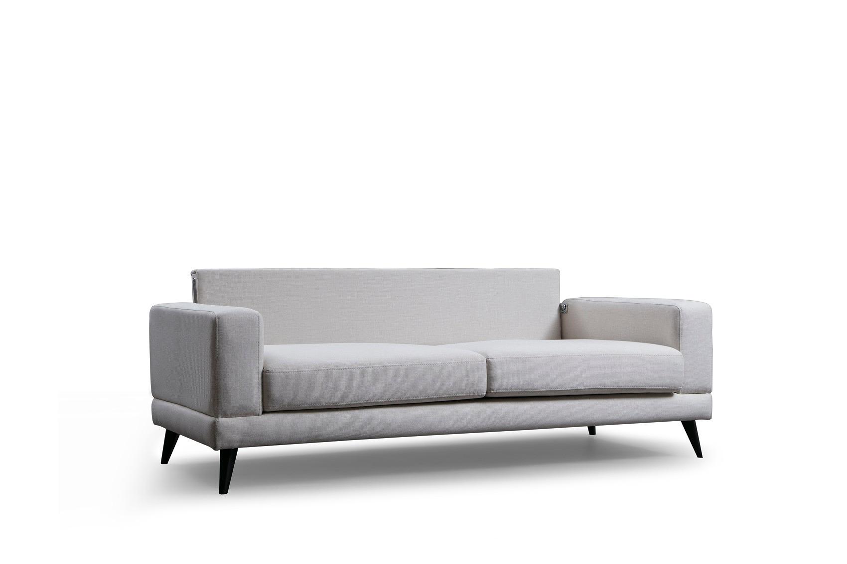 Nordic 3-Seater Sofa Beige 6