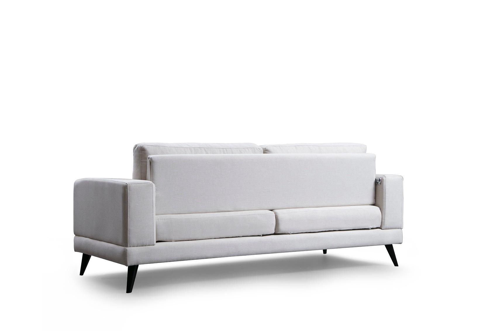 Nordic 3-Seater Sofa Beige 7