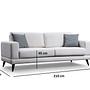 Nordic 3-Seater Sofa Beige 8